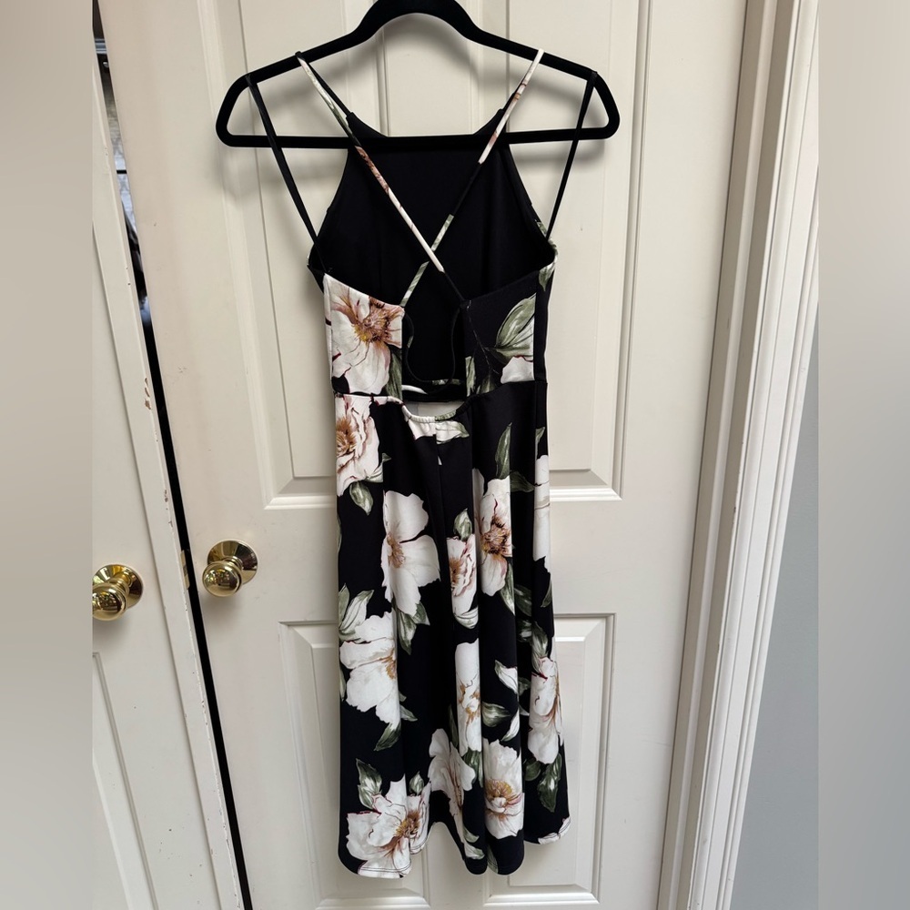 Monteau Floral Racerback Fit & Flare Sleeveless Dress - Picture 7 of 7